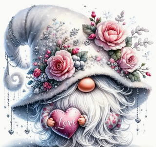 Diamond Painting Rosen Zwerg